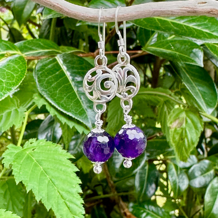 Amethyst earrings
