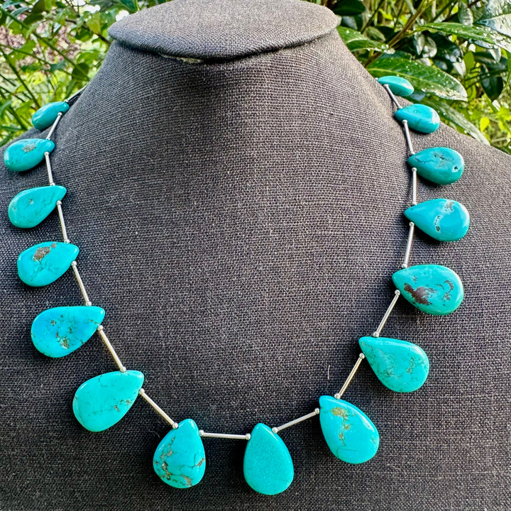 Turquoise drop necklace