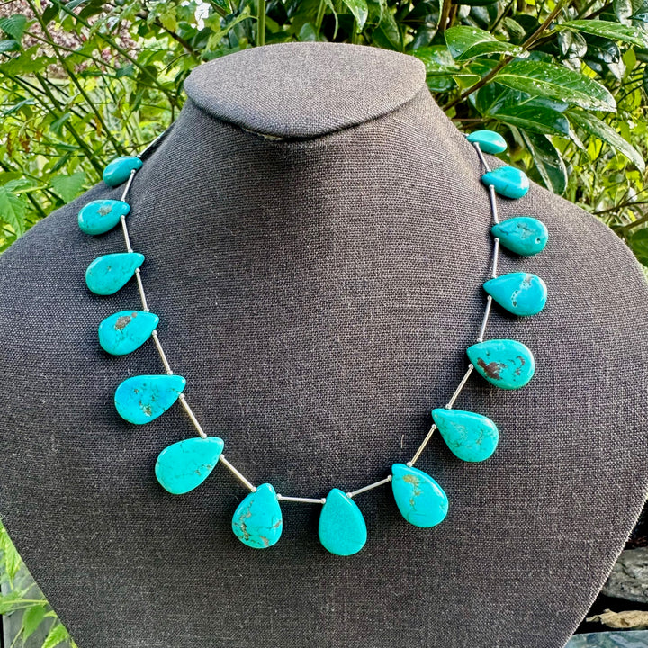 Turquoise drop necklace