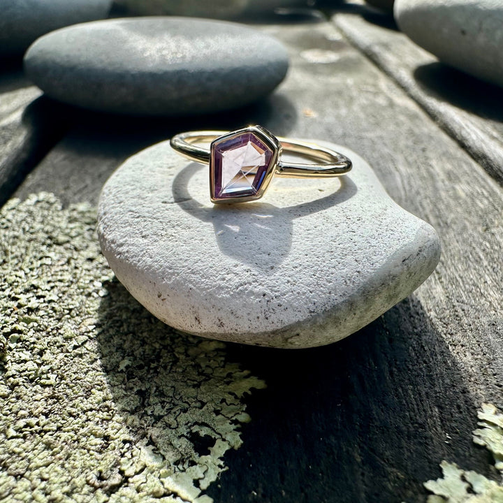 pink sapphire ring