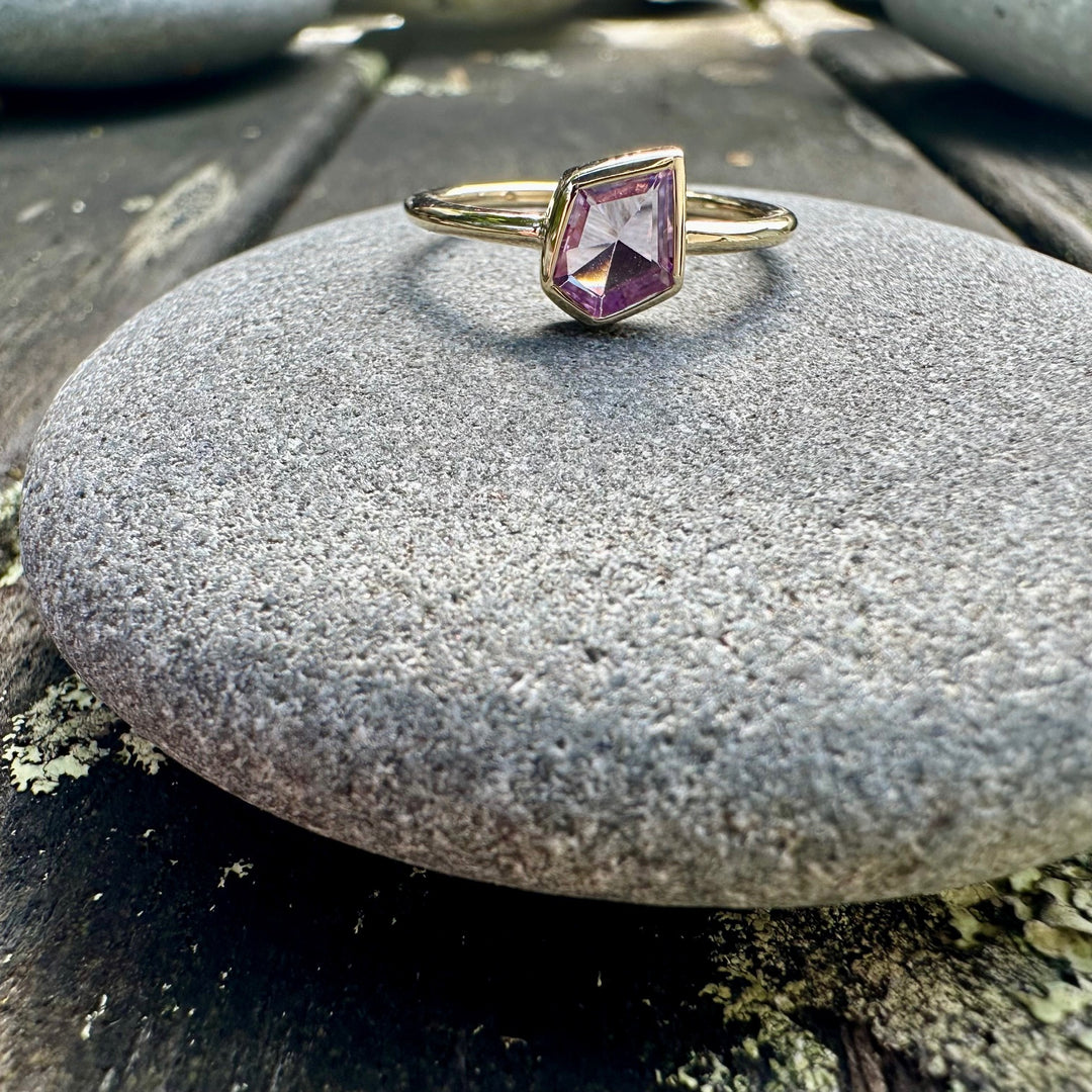 pink sapphire ring