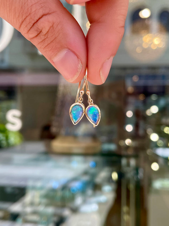 1.05ct Australian crystal drop earrings