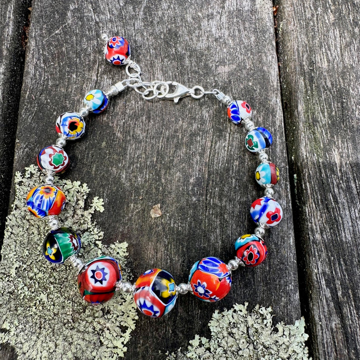 Vintage venetian millefiore bracelet