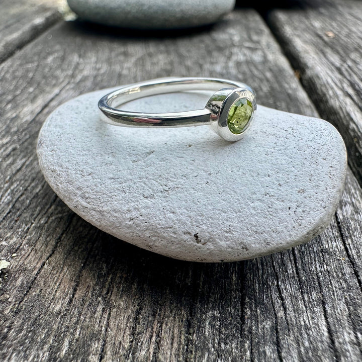 Pepe peridot ring in sterling silver