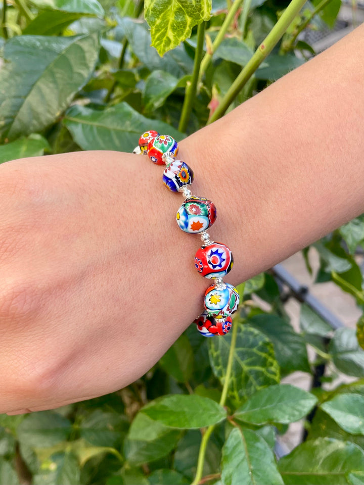 Vintage venetian millefiore bracelet