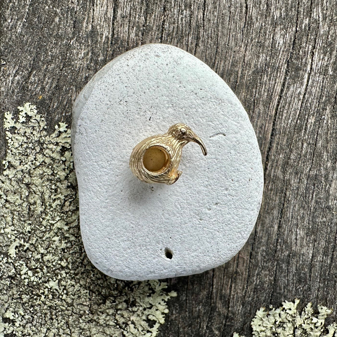 9ct yellow gold kiwi bead