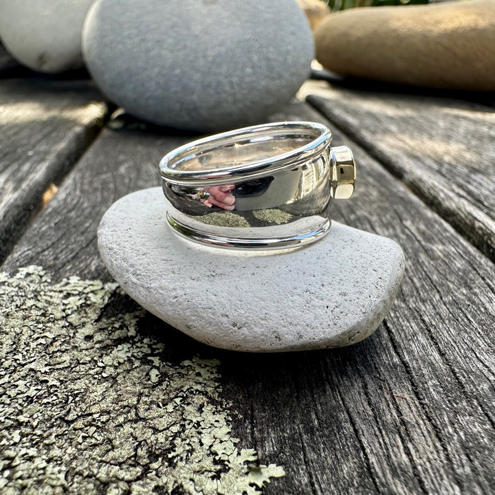 Swiss blue topaz Bella ring