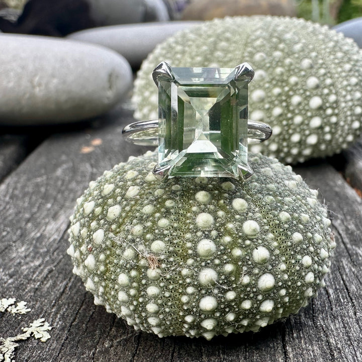 Prasiolite Ouruhia ring