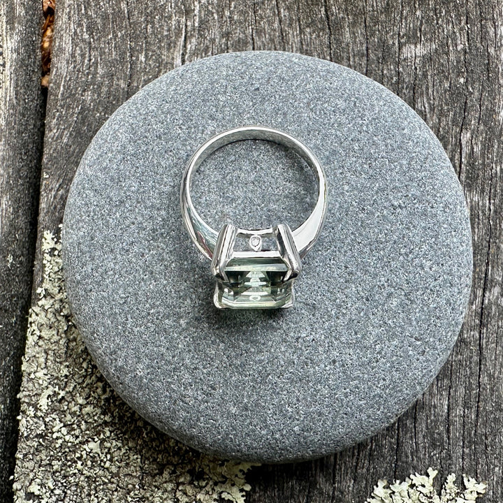 Prasiolite Ouruhia ring