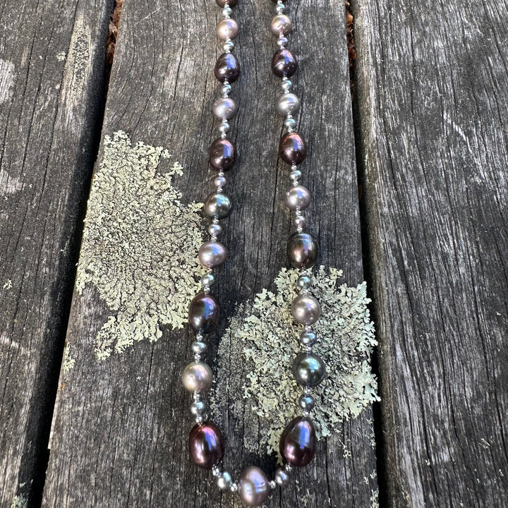 peacock freshwater pearl necklace