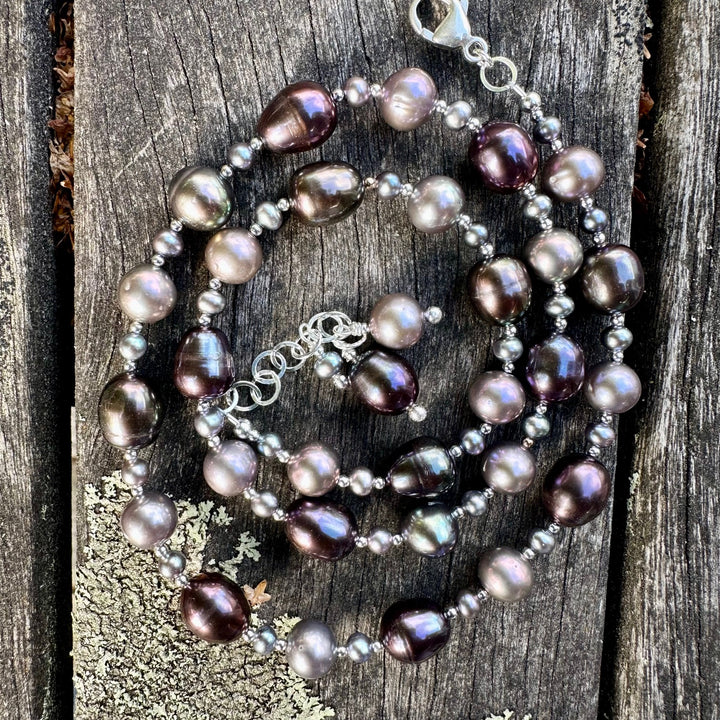 peacock freshwater pearl necklace