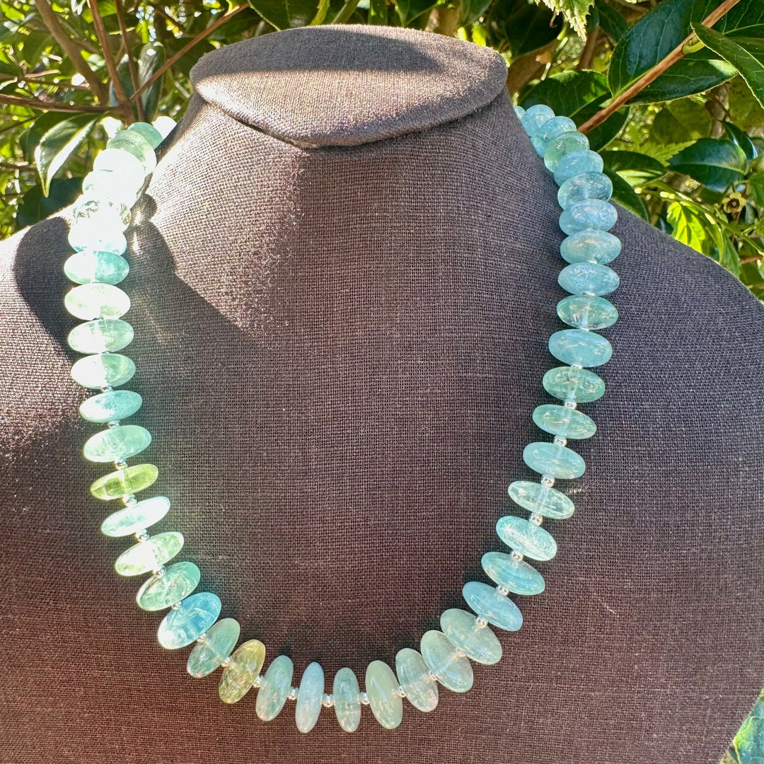 Brazilian aquamarine necklace