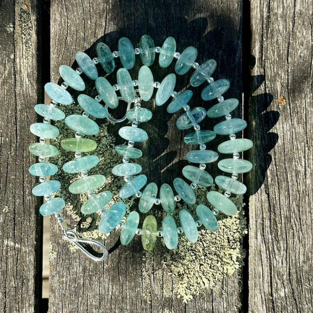 Brazilian aquamarine necklace