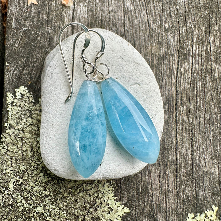 Aquamarine drop earrings