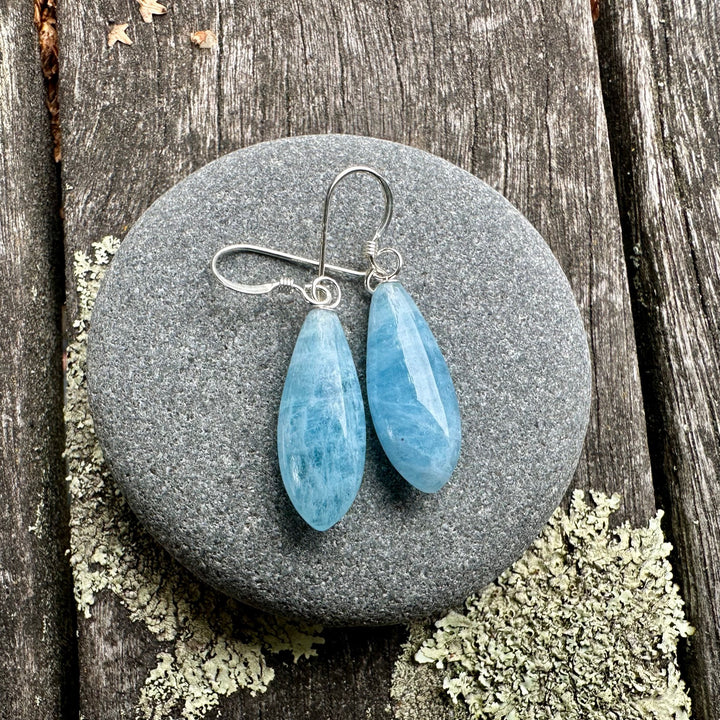 Aquamarine drop earrings