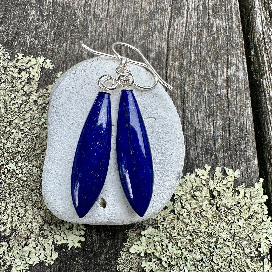 Lapis lazuli drop earrings