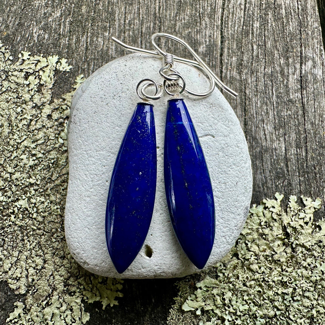 Lapis lazuli drop earrings
