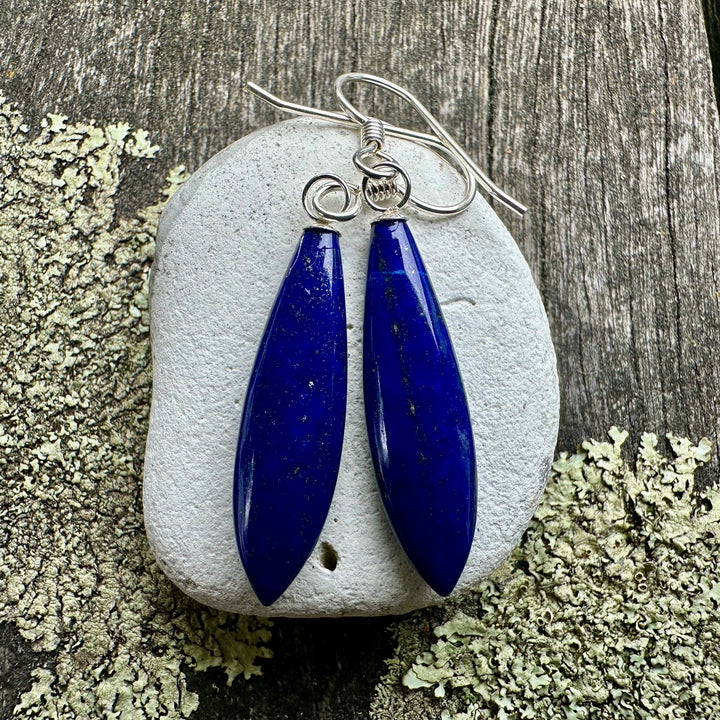 Lapis lazuli drop earrings