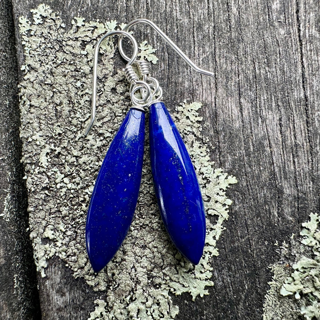 Lapis lazuli drop earrings
