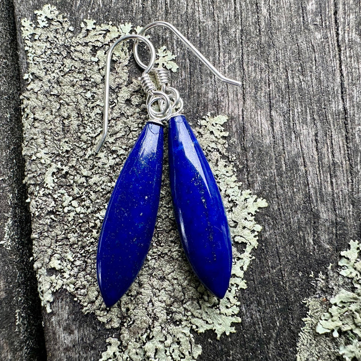 Lapis lazuli drop earrings