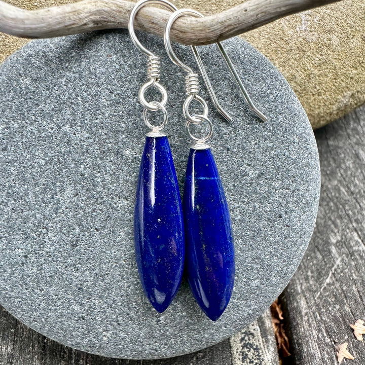 Lapis lazuli drop earrings