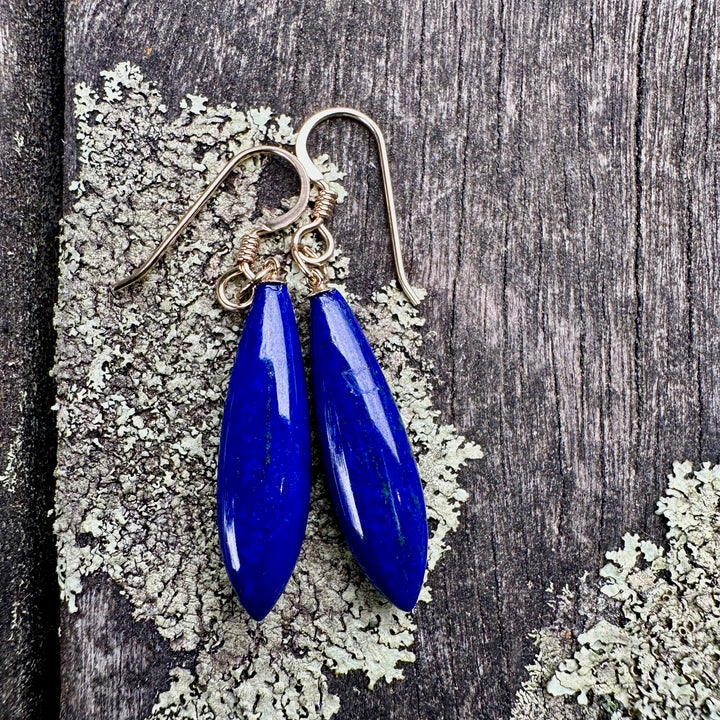 Lapis lazuli drop earrings