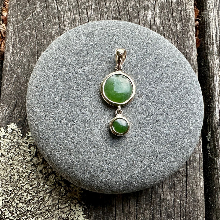 Inverted 2 tier pounamu pendant