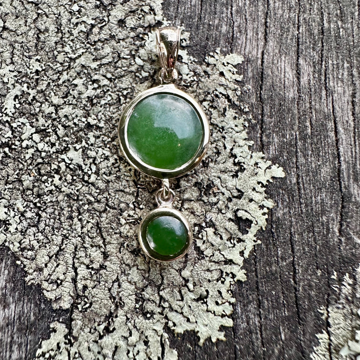 Inverted 2 tier pounamu pendant