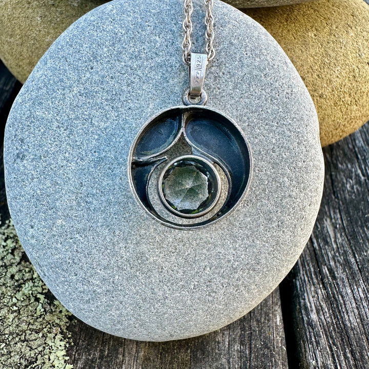 Vintage modernist sterling silver