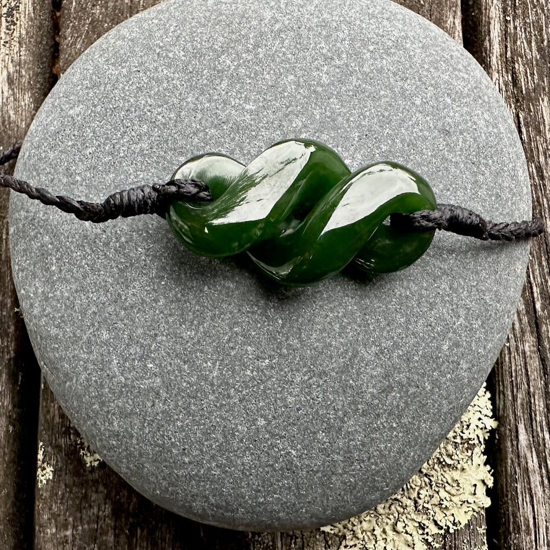 NZ greenstone rau kumara bracelet