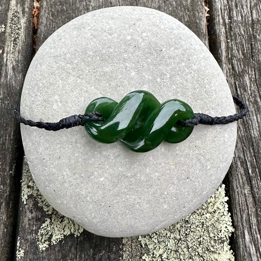 NZ greenstone rau kumara bracelet