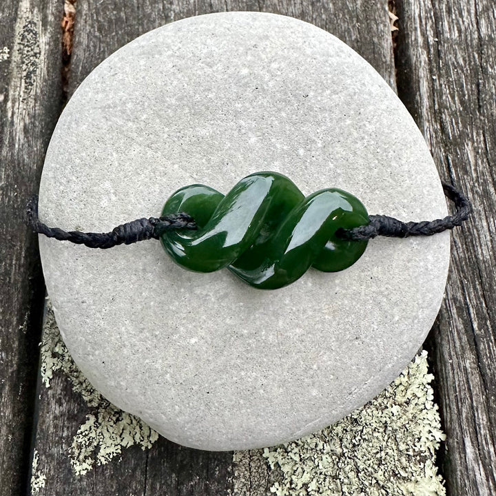 NZ greenstone rau kumara bracelet