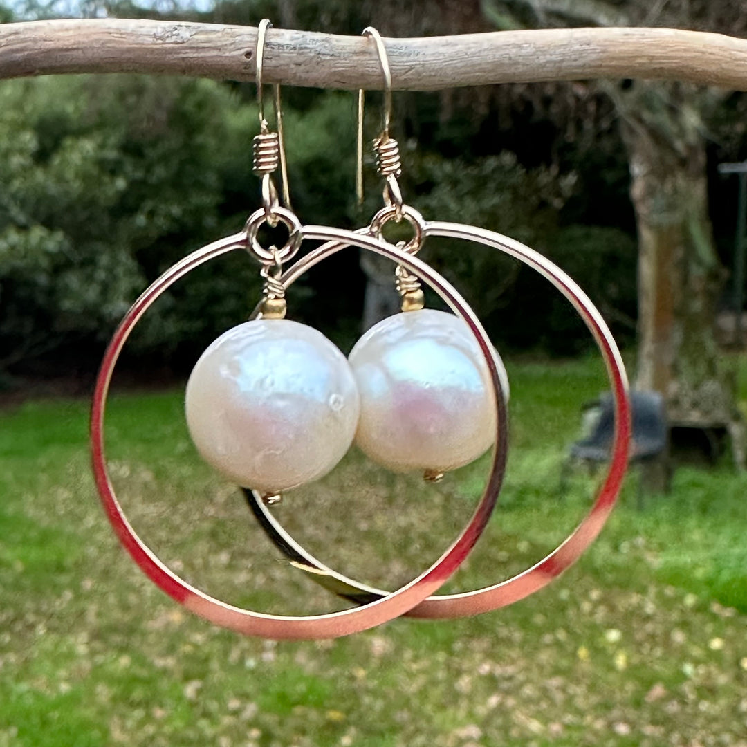 AA quality freshwater pearl earrings