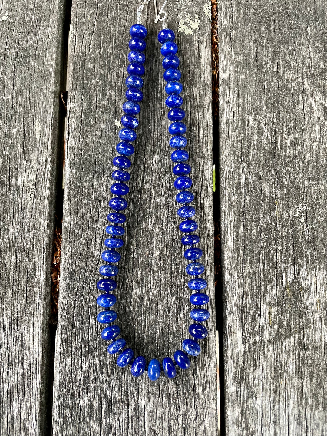 Lapis lazuli rondel necklace