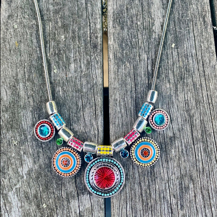 Brightly Coloured Costume Necklace