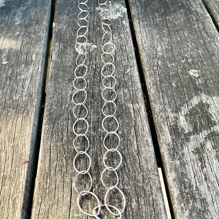 Handmade Light Marquise Link Chain Necklace
