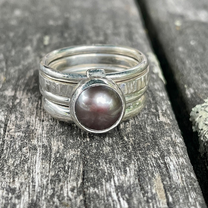 Coffee Freshwater Pearl Unity Ring