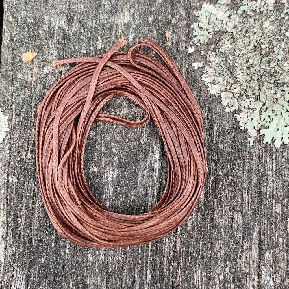 1.0mm Brown Waxed Thread, 5 Metres