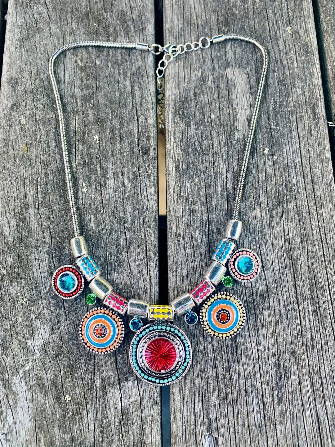 Brightly Coloured Costume Necklace