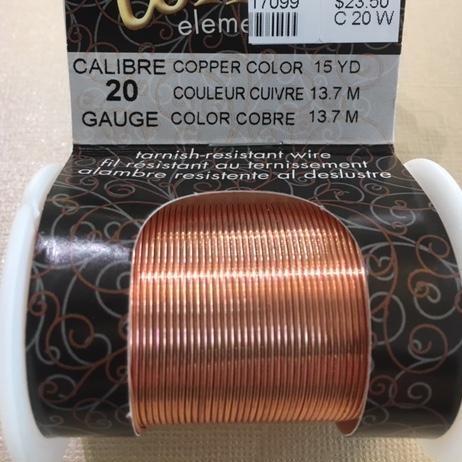 Non Tarnish Wire, Copper 20g