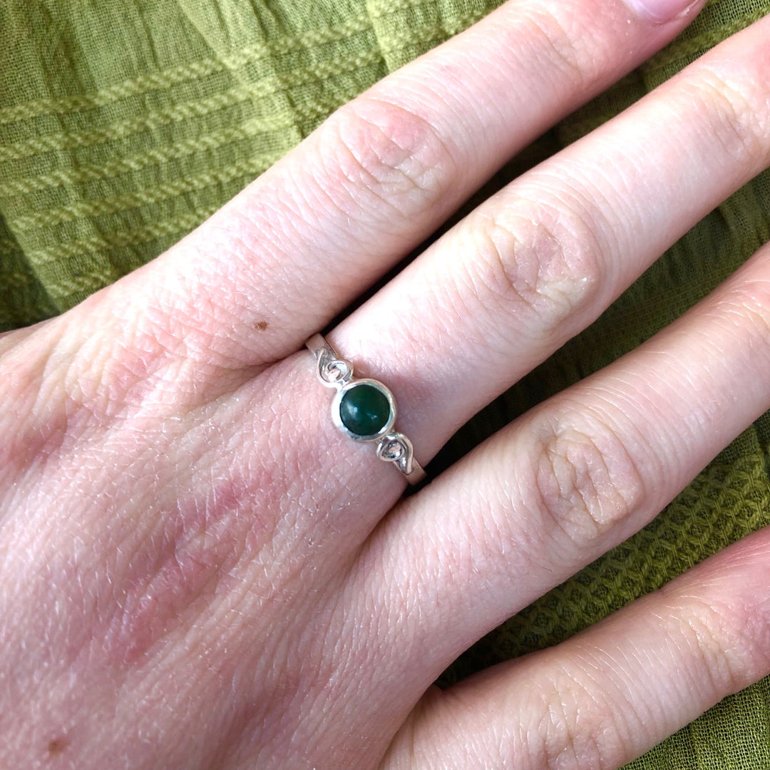 New Zealand Greenstone Ring, Small