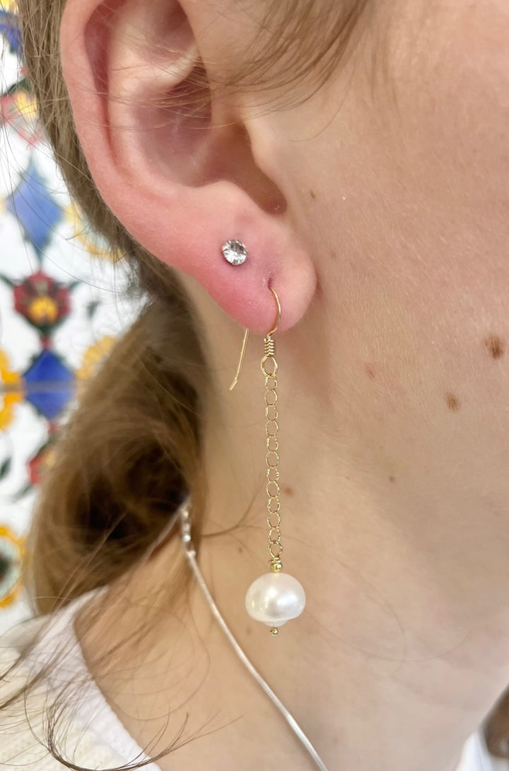 Freshwater pearl earrings