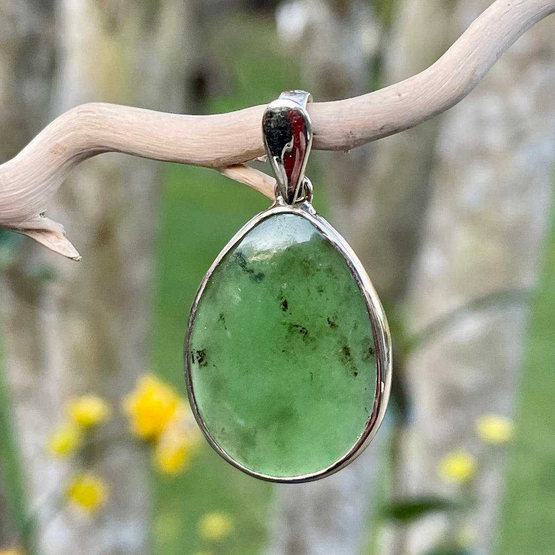 Large 9ct Gold Pounamu Drop Pendant