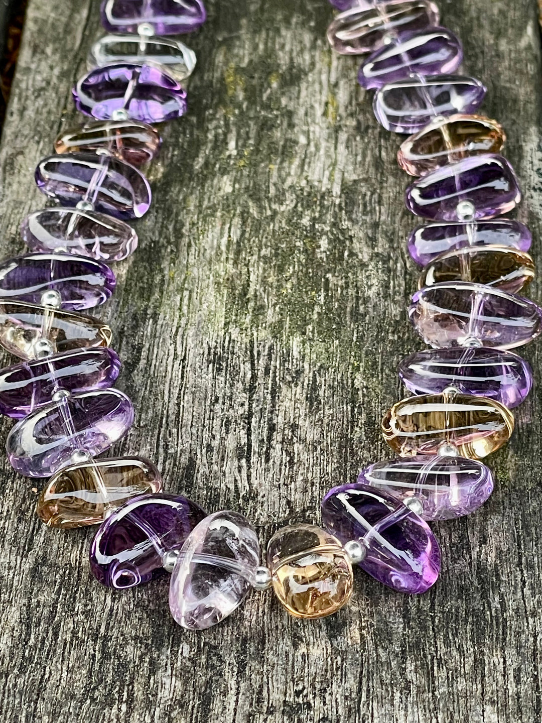 Amethyst and Citrine Necklace