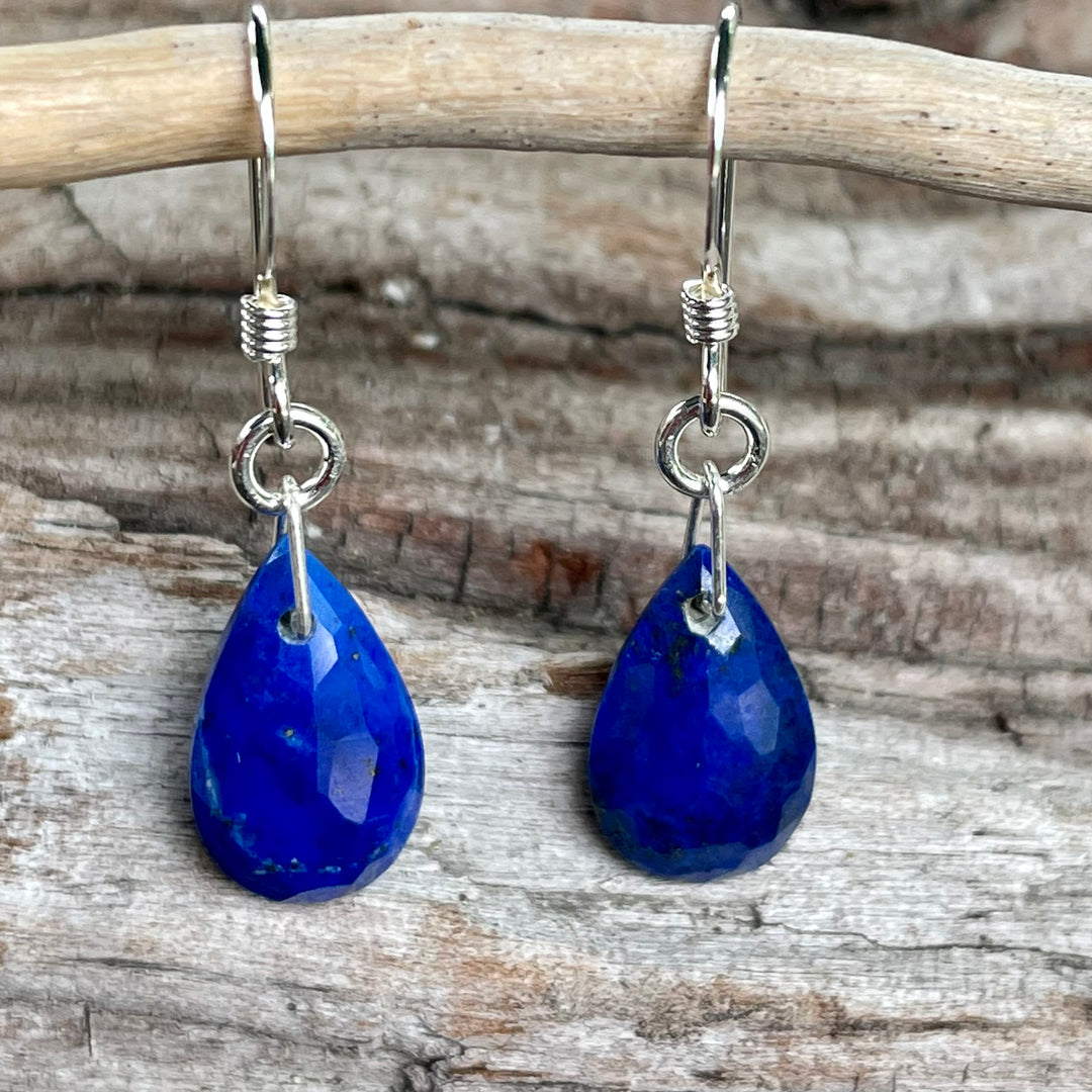 Lapis lazuli drop earrings