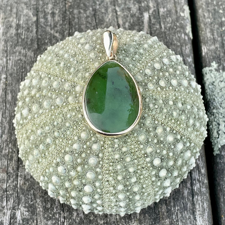 Large 9ct Gold Pounamu Drop Pendant