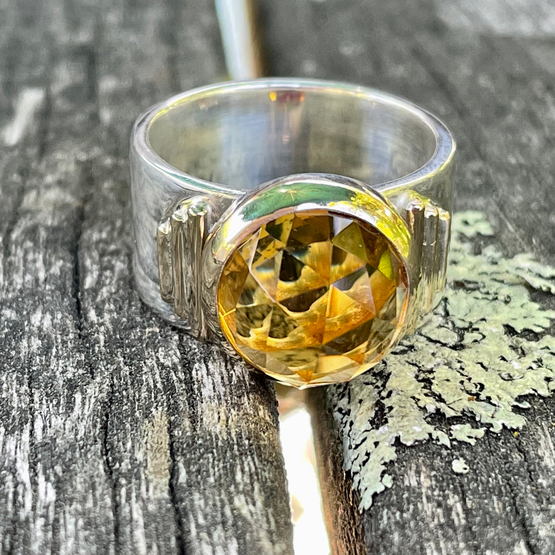 Citrine sales gemstone ring