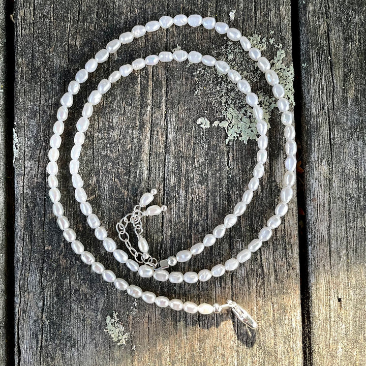 Tiny Freshwater Rice Pearl Necklace