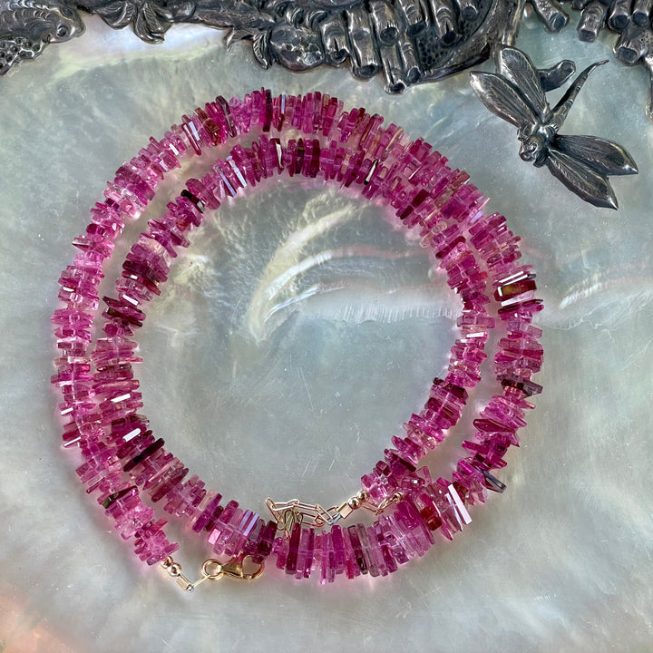 Brazilian pink Tourmaline necklace