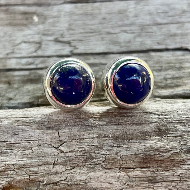 Lapis lazuli earring studs